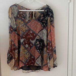 Floral Patchwork Blouse